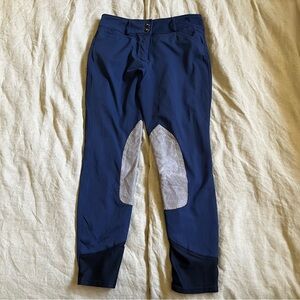 RJ Classics navy knee patch breeches sz 26R